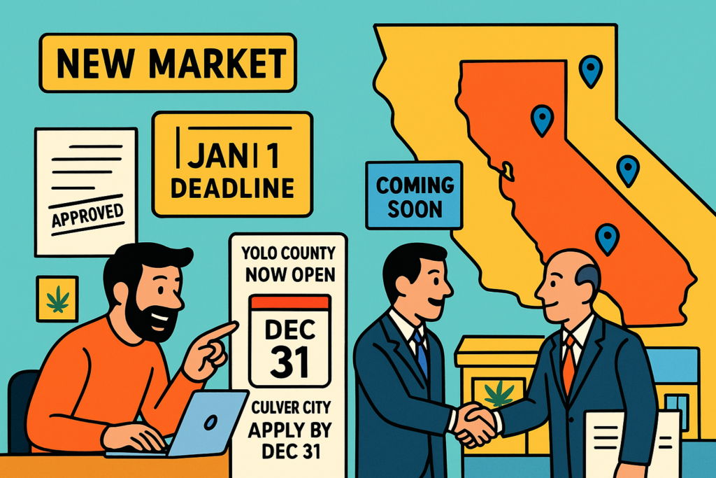 California December 2025: New Markets Open in Yolo County and Culver City