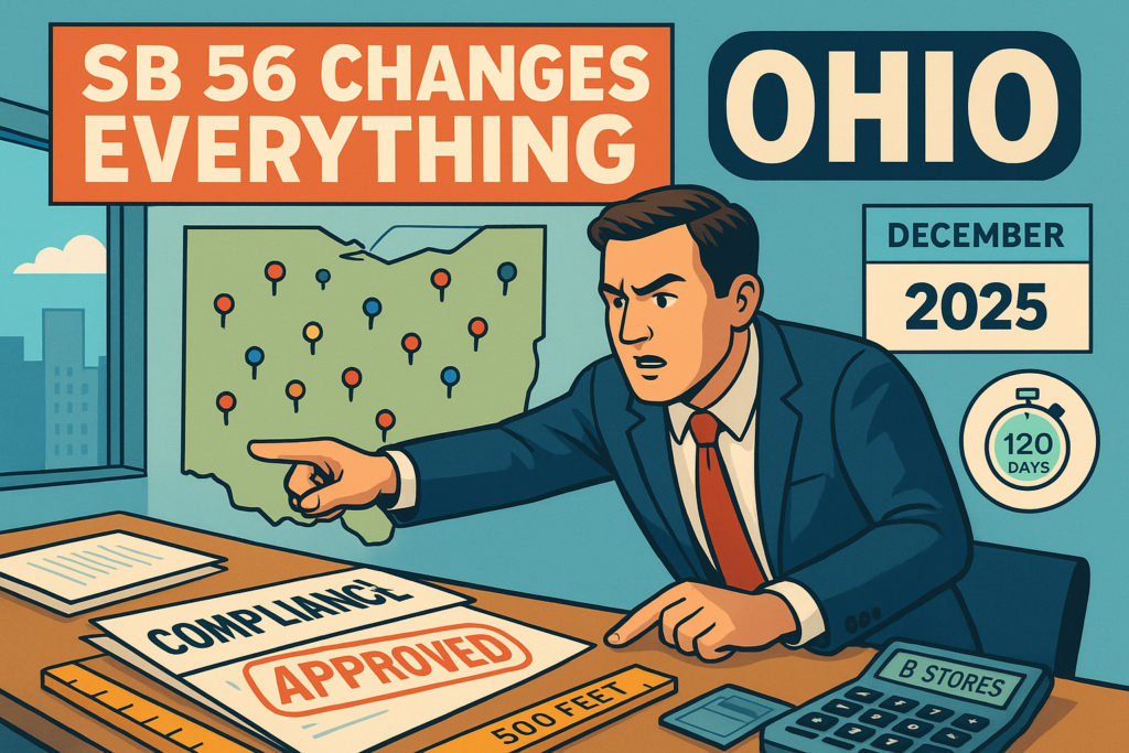 Ohio Governor signing Senate Bill 56 cannabis retail legislation - December 2025 regulatory reform